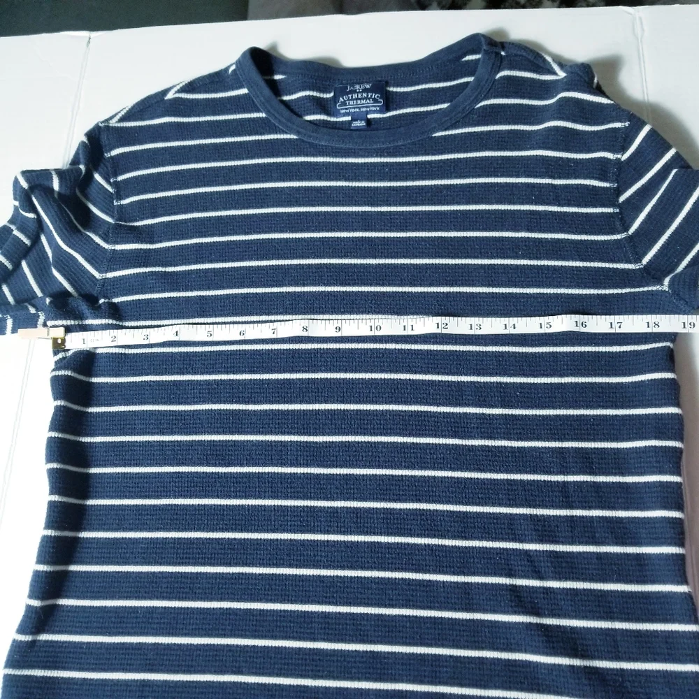 J. CREW AUTHENTIC THERMAL OVERSIZED LONG SLEEVE SHIRT SIZE SMALL 100% COTTON